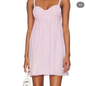 AMANDA UPRICHARD x REVOLVE Mischa Mini Dress in light purple/pink! Size small!!